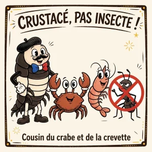 Infographie : le cloporte est un crustacé, pas un insecte