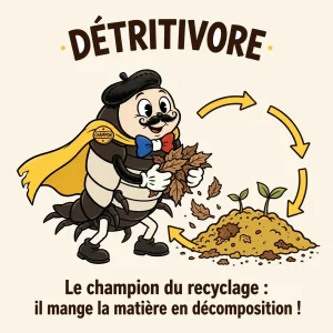 Infographie : le cloporte, champion du recyclage