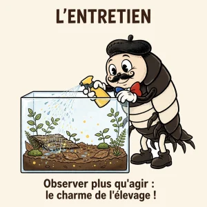 Infographie : l'entretien du terrarium au quotidien