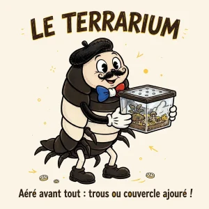 Infographie : le terrarium idéal, bien aéré