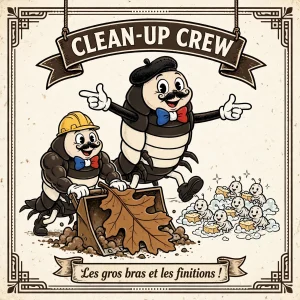 Mini : la clean-up crew au boulot
