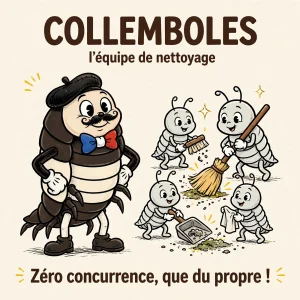 Mini : les collemboles, l'équipe de nettoyage