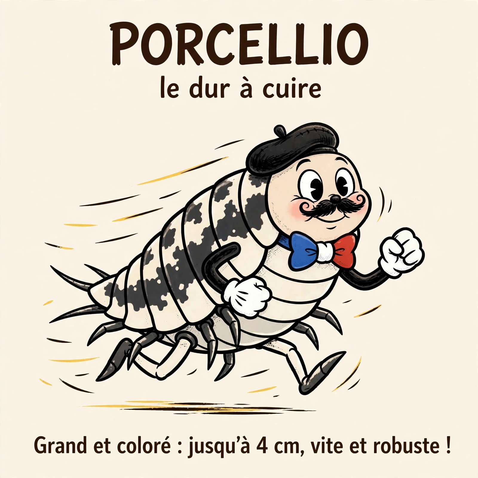 Infographie : Porcellio, le dur à cuire, jusqu'à 4 cm