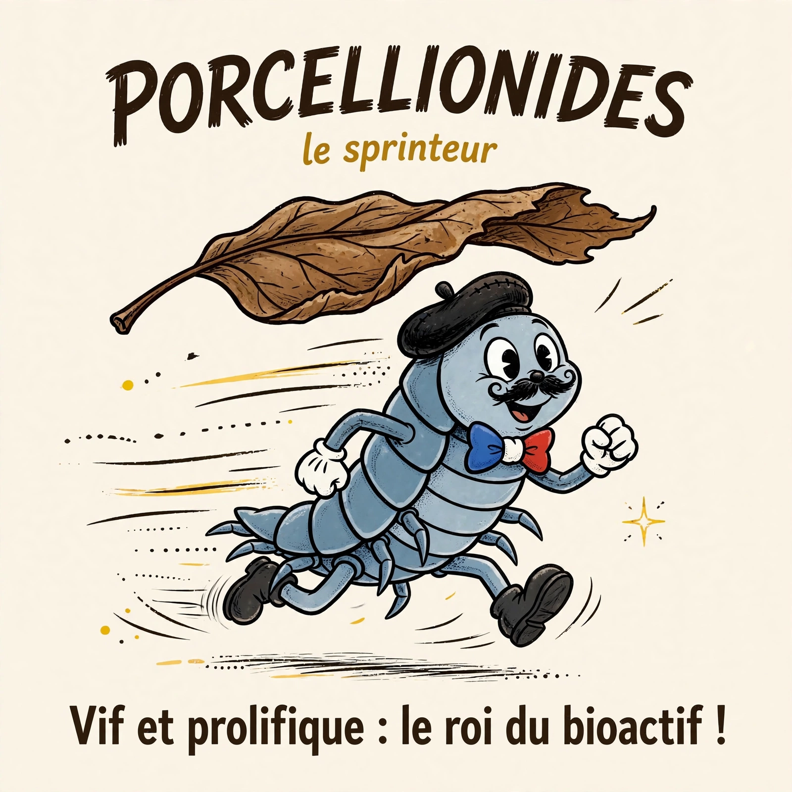 Infographie : Porcellionides, le sprinteur