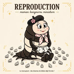 Mini : maman cloporte et ses bébés